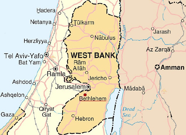 Lageplan der Westbank